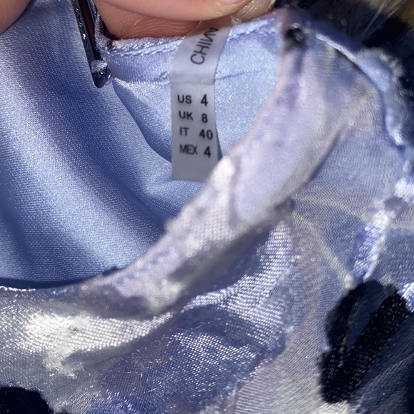 Gently Used Eli’s Tahari Yonica Flutter Sleeve Floral Print Silk Dress - Picture 14 of 16